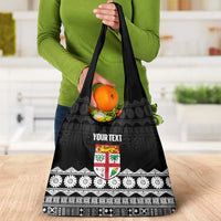 Fiji Tapa Rugby Custom Grocery Bag Go Fijiana LT14 - Polynesian Pride