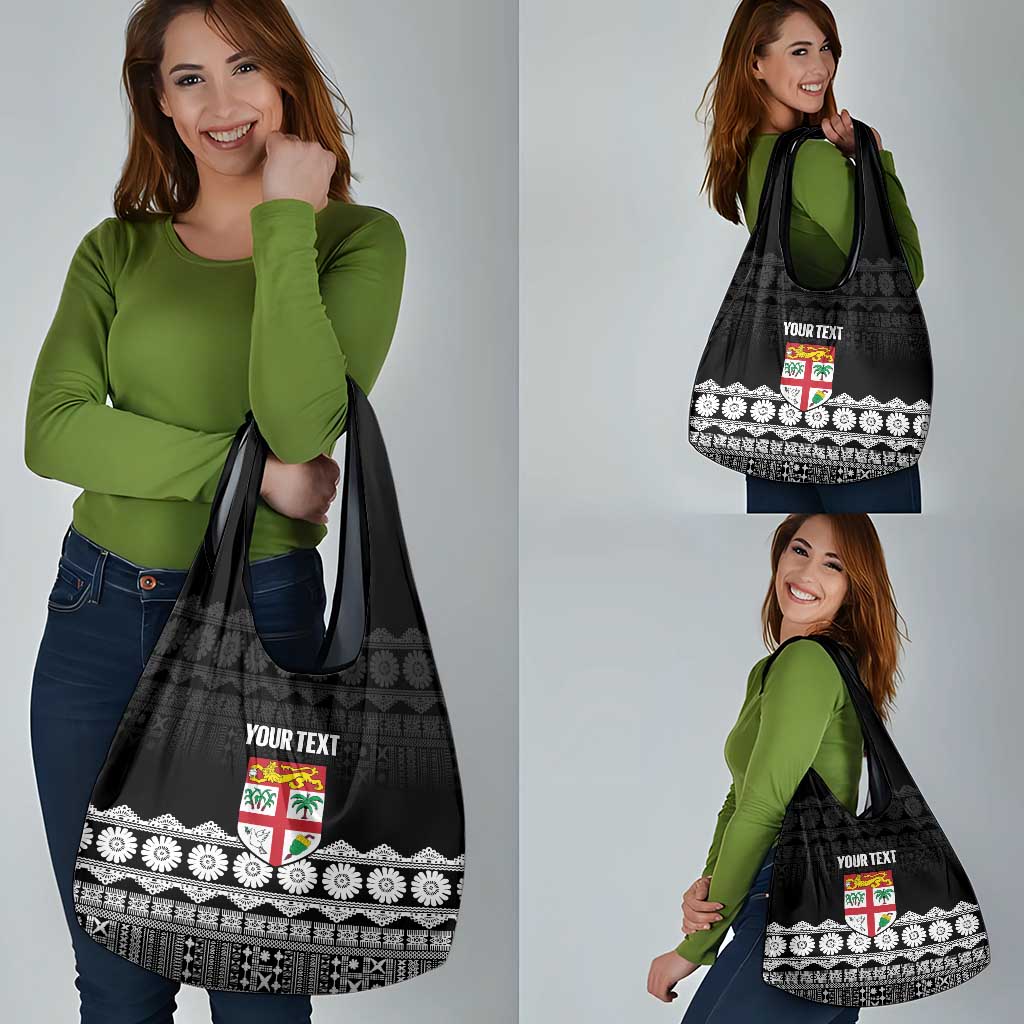 Fiji Tapa Rugby Custom Grocery Bag Go Fijiana LT14 - Polynesian Pride