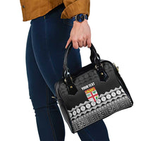 Fiji Tapa Rugby Custom Shoulder Handbag Go Fijiana LT14 - Polynesian Pride