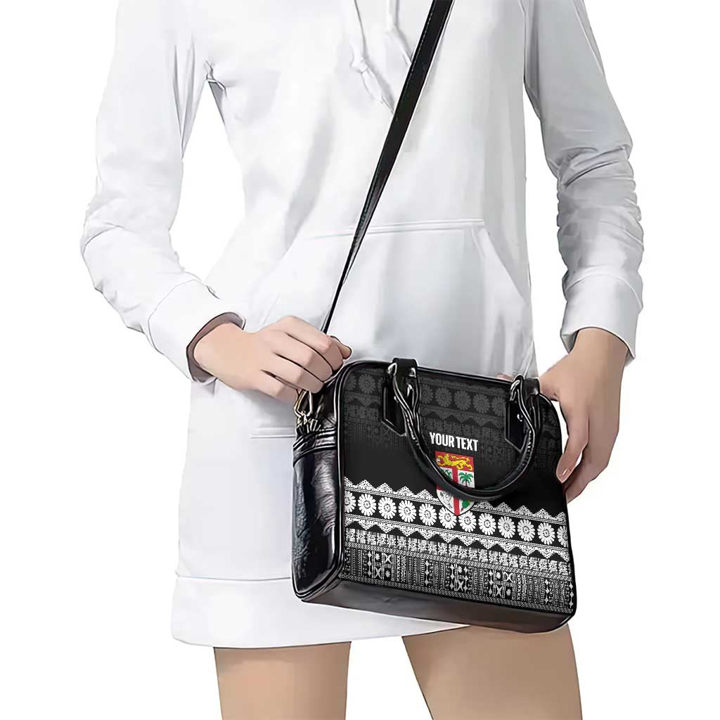 Fiji Tapa Rugby Custom Shoulder Handbag Go Fijiana LT14 - Polynesian Pride