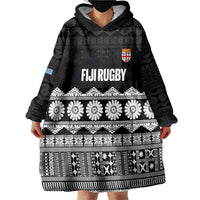 Fiji Tapa Rugby Custom Wearable Blanket Hoodie Go Fijiana LT14 - Polynesian Pride