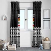 Fiji Tapa Rugby Custom Window Curtain Go Fijiana LT14 - Polynesian Pride