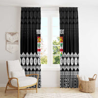 Fiji Tapa Rugby Custom Window Curtain Go Fijiana LT14 - Polynesian Pride