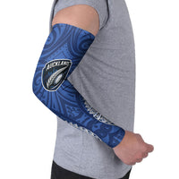 Auckland 2026 Rugby Custom Arm Sleeves NZ Maori Silver Fern LT14 - Polynesian Pride