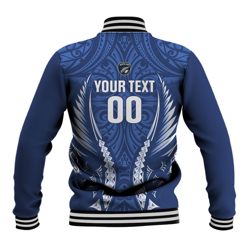 Auckland 2026 Rugby Custom Baseball Jacket NZ Maori Silver Fern LT14 - Polynesian Pride