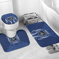 Auckland 2026 Rugby Custom Bathroom Set NZ Maori Silver Fern LT14 Mat Set Only (3 pcs) One Size Blue - Polynesian Pride