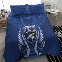 Auckland 2026 Rugby Custom Bedding Set NZ Maori Silver Fern LT14 - Polynesian Pride