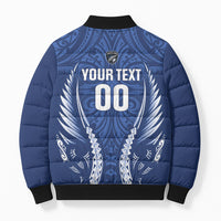 Auckland 2026 Rugby Custom Bomber Puffer Jacket NZ Maori Silver Fern LT14 - Polynesian Pride