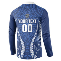 Auckland 2026 Rugby Custom Button Sweatshirt NZ Maori Silver Fern LT14 - Polynesian Pride