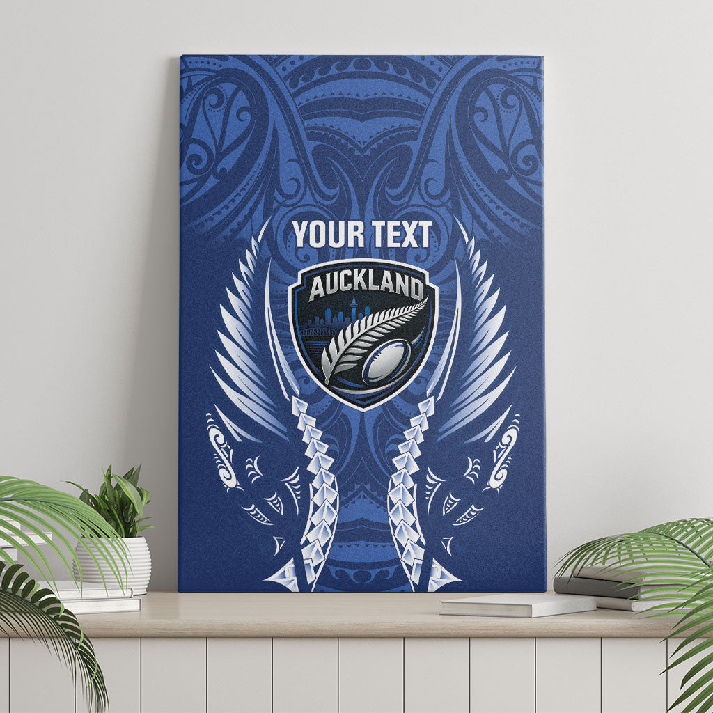 Auckland 2026 Rugby Custom Canvas Wall Art NZ Maori Silver Fern LT14 - Polynesian Pride