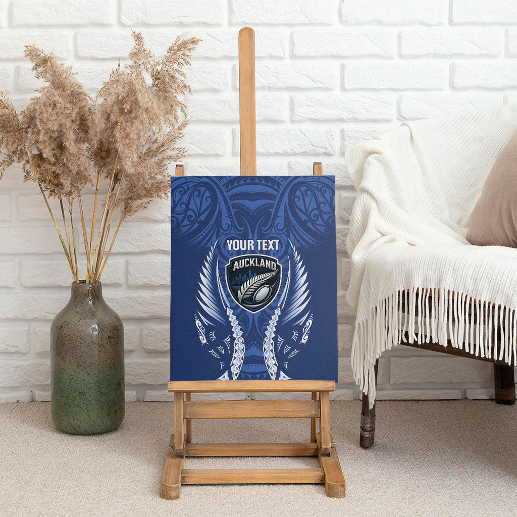 Auckland 2026 Rugby Custom Canvas Wall Art NZ Maori Silver Fern LT14 - Polynesian Pride