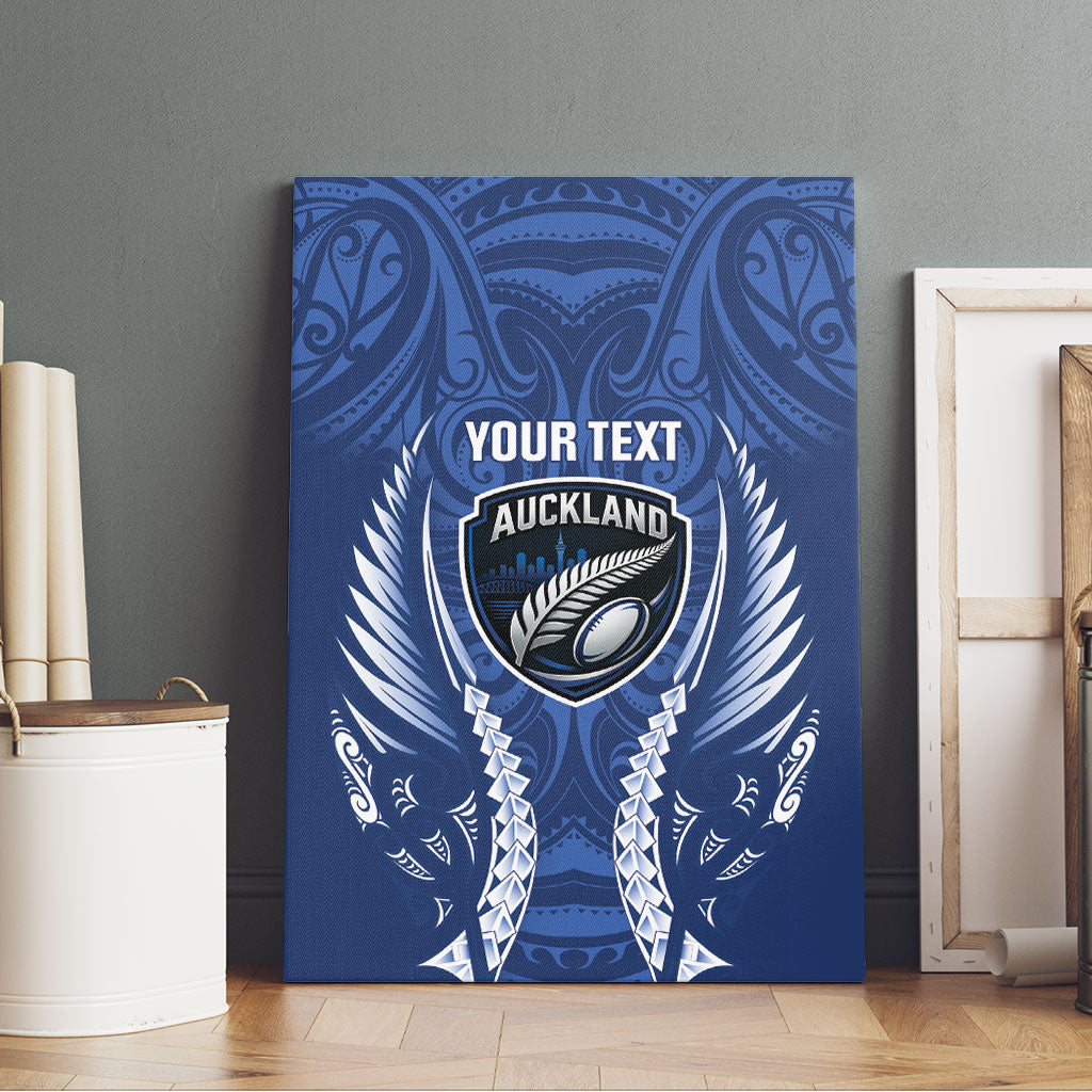 Auckland 2026 Rugby Custom Canvas Wall Art NZ Maori Silver Fern LT14 - Polynesian Pride
