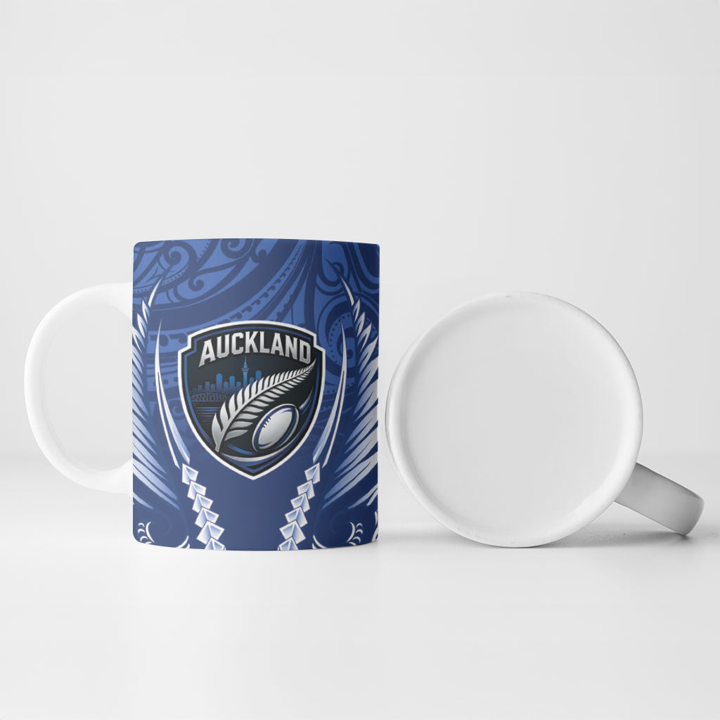 Auckland 2026 Rugby Custom Ceramic Mug NZ Maori Silver Fern LT14 - Polynesian Pride