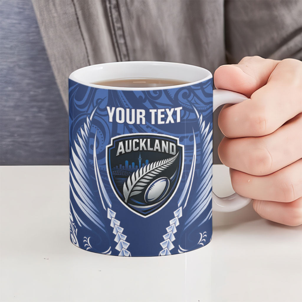 Auckland 2026 Rugby Custom Ceramic Mug NZ Maori Silver Fern LT14 - Polynesian Pride