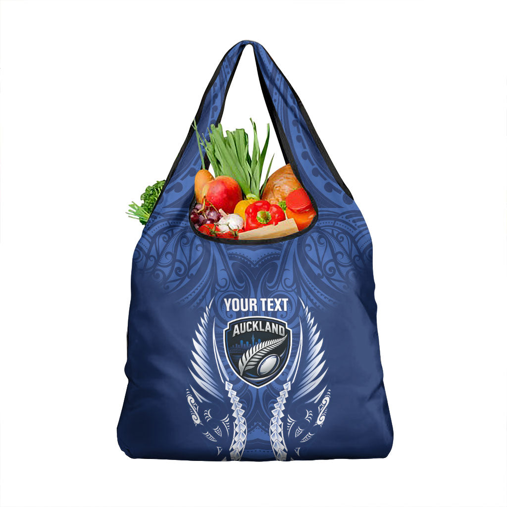 Auckland 2026 Rugby Custom Grocery Bag NZ Maori Silver Fern LT14 1-pack One Size Blue - Polynesian Pride
