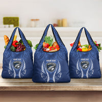 Auckland 2026 Rugby Custom Grocery Bag NZ Maori Silver Fern LT14 3-pack One Size Blue - Polynesian Pride