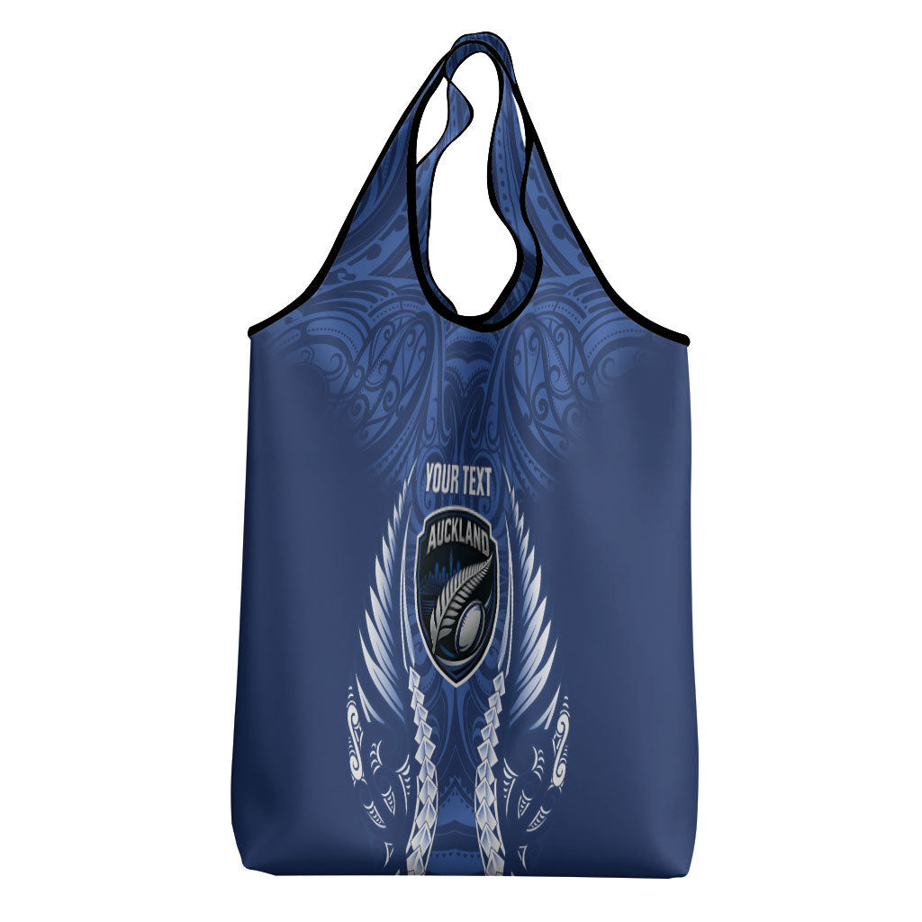 Auckland 2026 Rugby Custom Grocery Bag NZ Maori Silver Fern LT14 - Polynesian Pride
