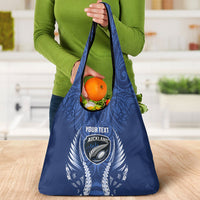 Auckland 2026 Rugby Custom Grocery Bag NZ Maori Silver Fern LT14 - Polynesian Pride