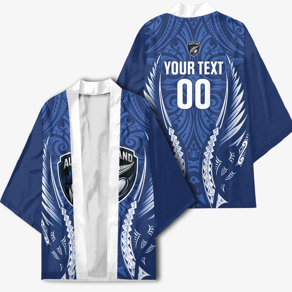 Auckland 2026 Rugby Custom Kimono NZ Maori Silver Fern LT14 - Polynesian Pride