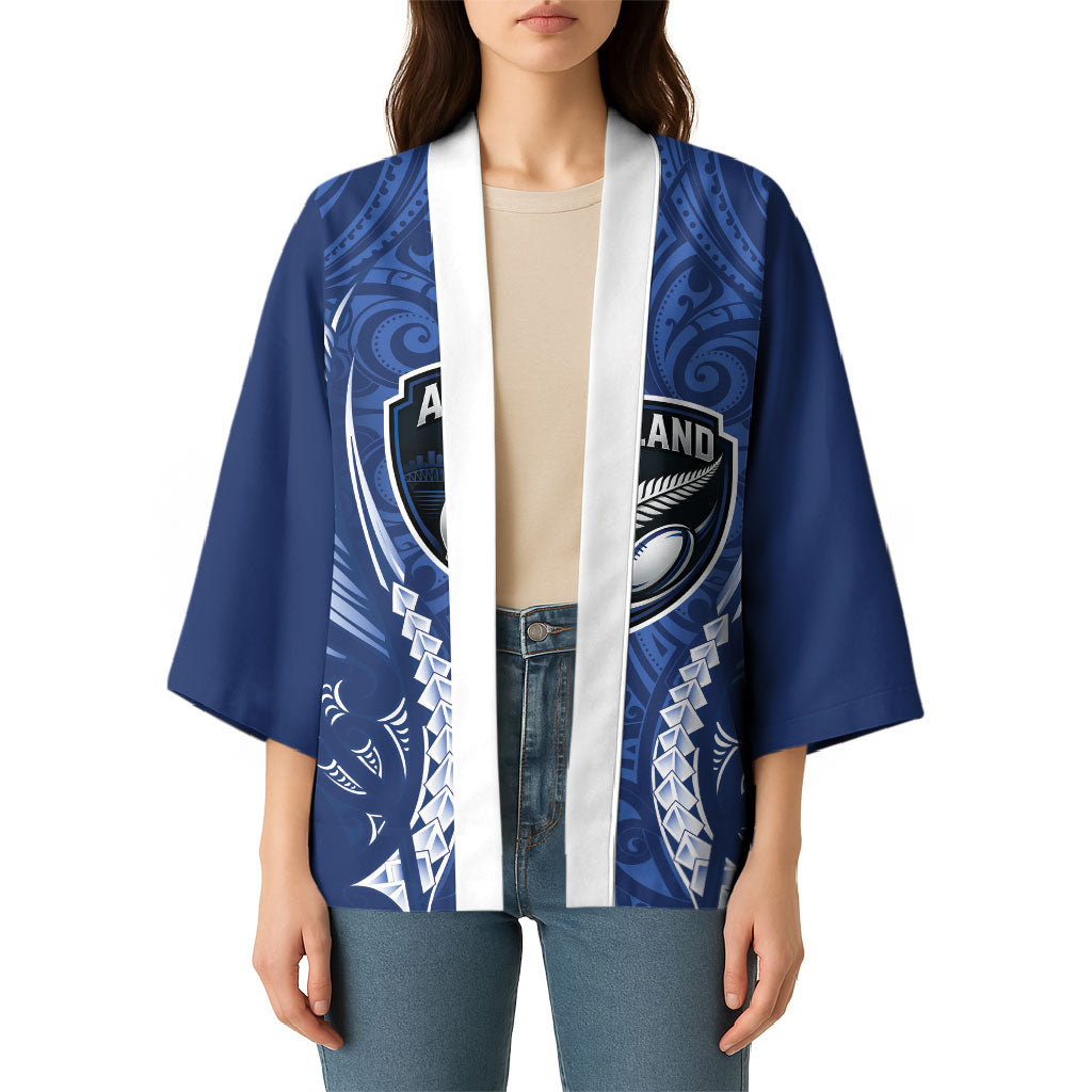Auckland 2026 Rugby Custom Kimono NZ Maori Silver Fern LT14 - Polynesian Pride
