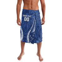 Auckland 2026 Rugby Custom Lavalava NZ Maori Silver Fern LT14 Blue - Polynesian Pride