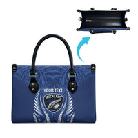 Auckland 2026 Rugby Custom Leather Bag NZ Maori Silver Fern LT14 - Polynesian Pride