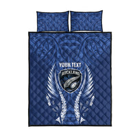 Auckland 2026 Rugby Custom Quilt Bed Set NZ Maori Silver Fern LT14 - Polynesian Pride
