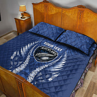 Auckland 2026 Rugby Custom Quilt Bed Set NZ Maori Silver Fern LT14 - Polynesian Pride