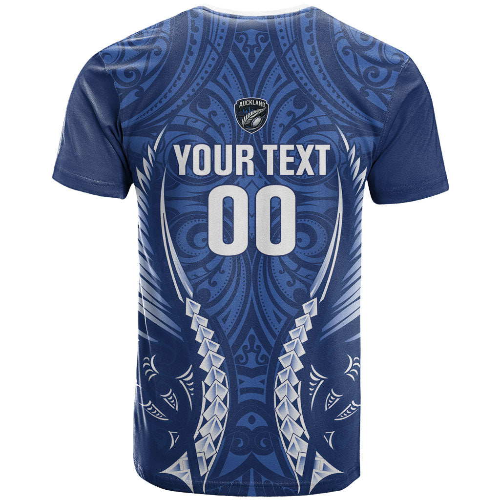Auckland 2026 Rugby Custom T Shirt NZ Maori Silver Fern LT14 - Polynesian Pride