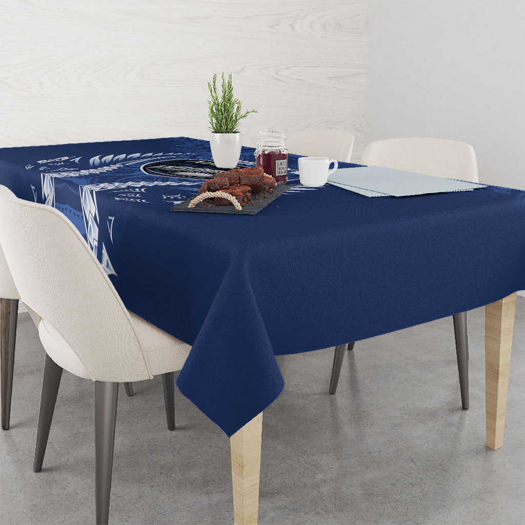 Auckland 2026 Rugby Custom Tablecloth NZ Maori Silver Fern LT14 - Polynesian Pride