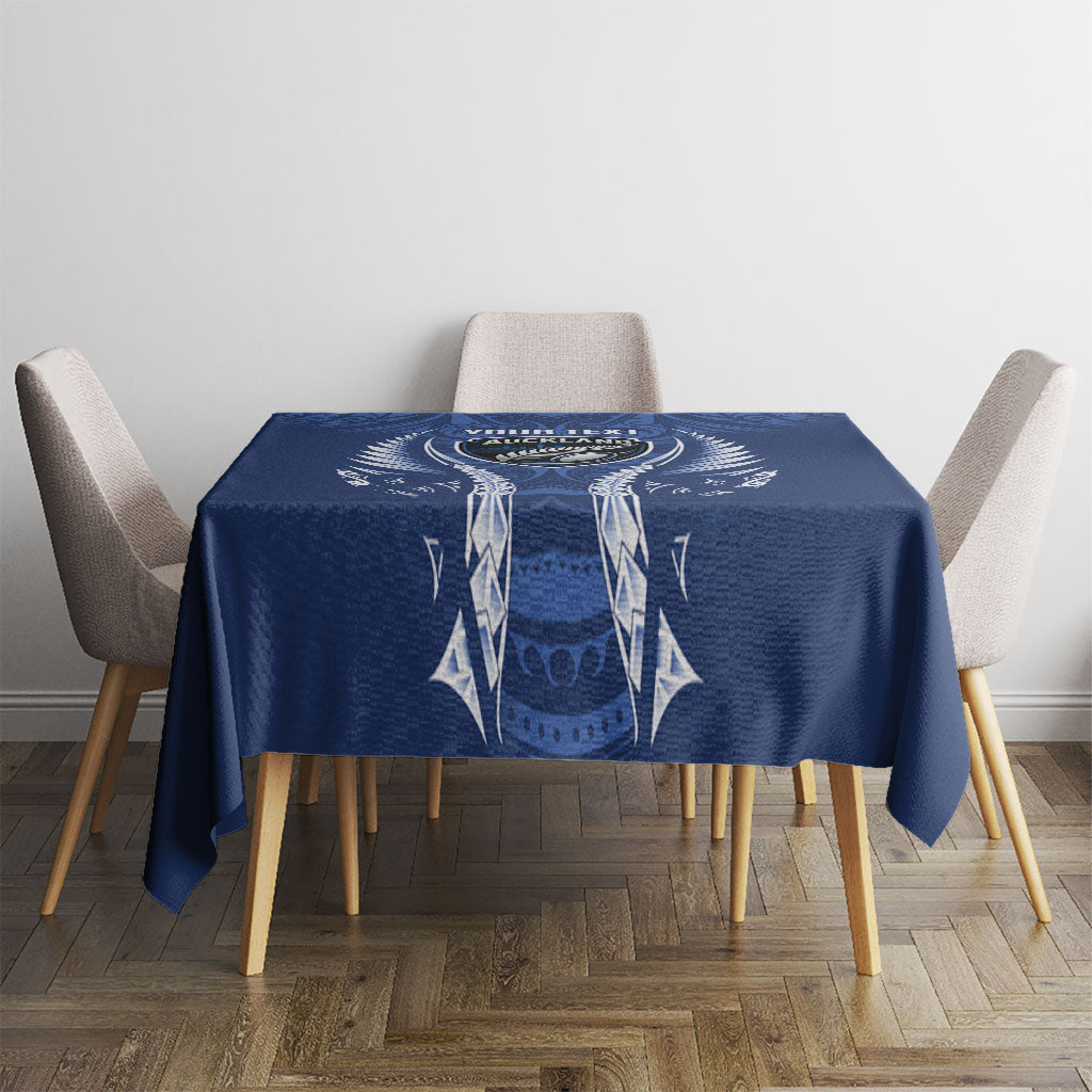Auckland 2026 Rugby Custom Tablecloth NZ Maori Silver Fern LT14 - Polynesian Pride