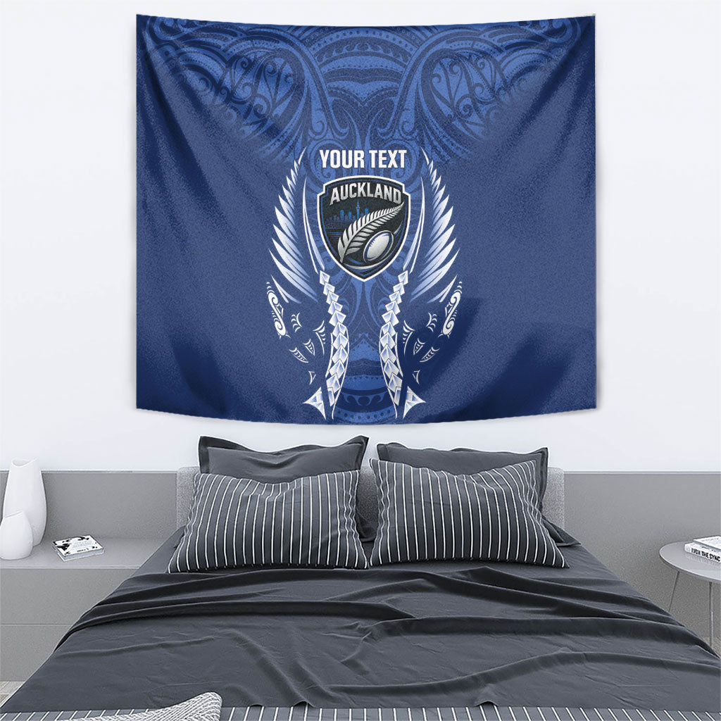 Auckland 2026 Rugby Custom Tapestry NZ Maori Silver Fern LT14 - Polynesian Pride