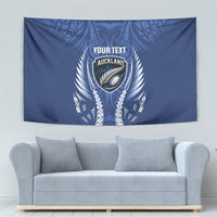 Auckland 2026 Rugby Custom Tapestry NZ Maori Silver Fern LT14 - Polynesian Pride