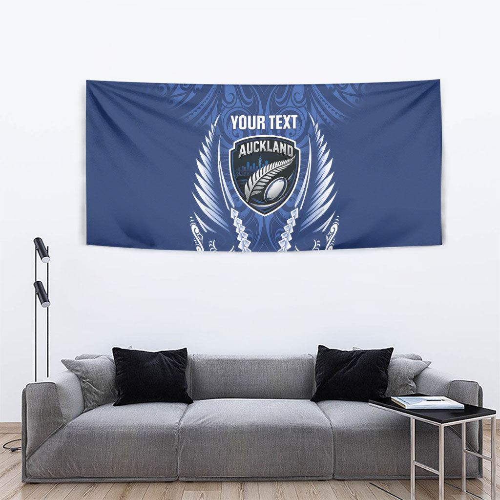 Auckland 2026 Rugby Custom Tapestry NZ Maori Silver Fern LT14 - Polynesian Pride