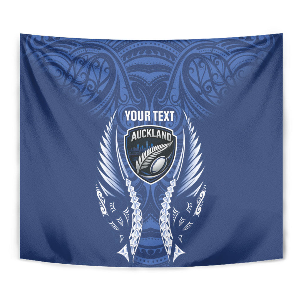 Auckland 2026 Rugby Custom Tapestry NZ Maori Silver Fern LT14 - Polynesian Pride