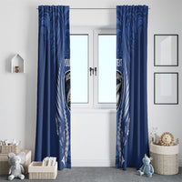 Auckland 2026 Rugby Custom Window Curtain NZ Maori Silver Fern LT14 - Polynesian Pride