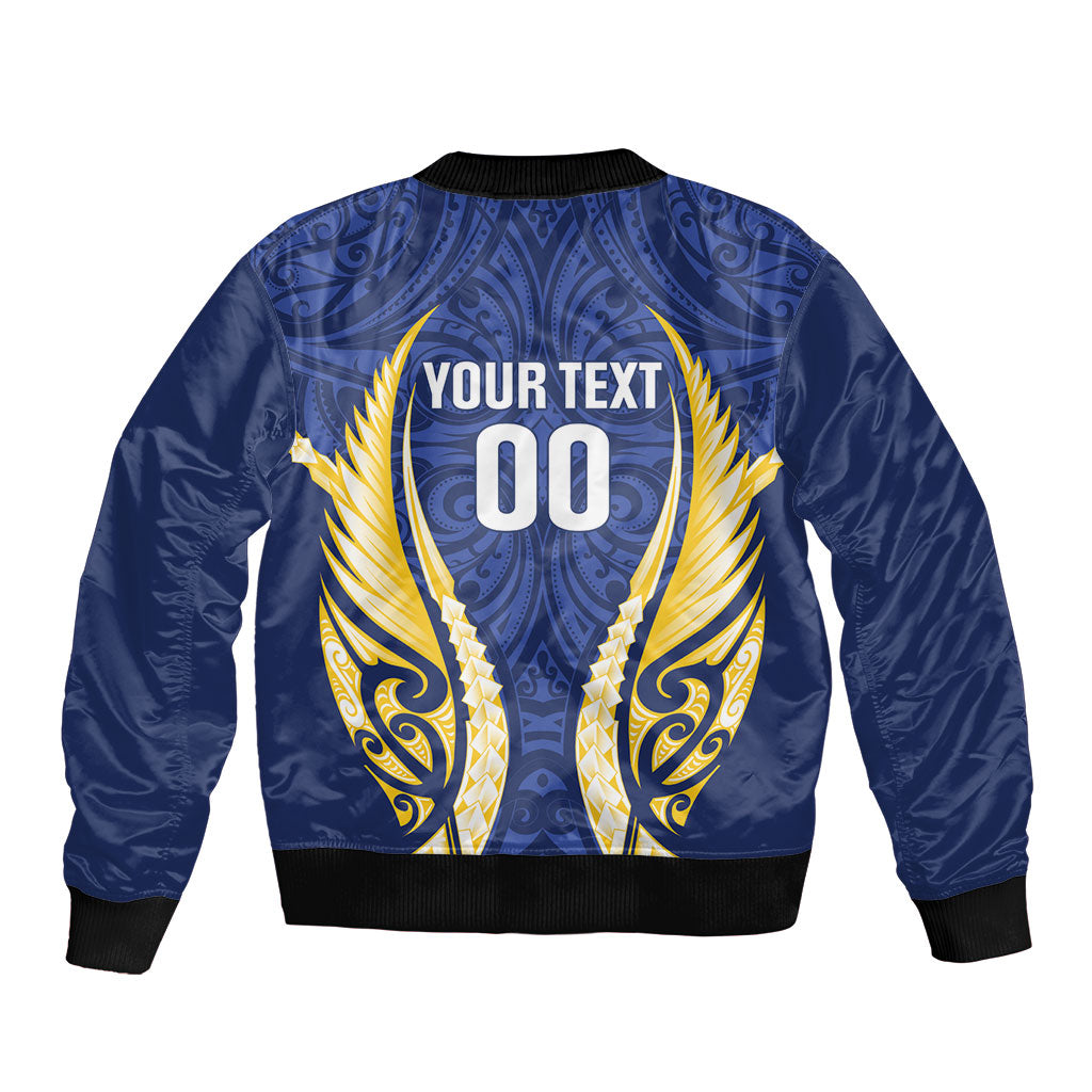Bay of Plenty 2026 Rugby Custom Bomber Jacket NZ Maori Silver Fern LT14 - Polynesian Pride