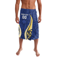 Bay of Plenty 2026 Rugby Custom Lavalava NZ Maori Silver Fern LT14 Blue - Polynesian Pride