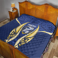 Bay of Plenty 2026 Rugby Custom Quilt NZ Maori Silver Fern LT14 - Polynesian Pride