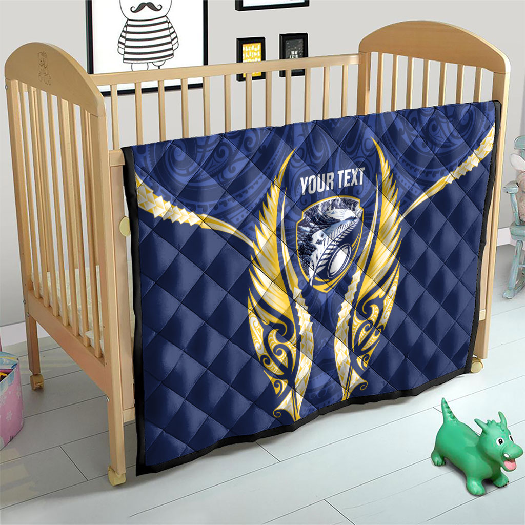 Bay of Plenty 2026 Rugby Custom Quilt NZ Maori Silver Fern LT14 - Polynesian Pride