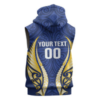 Bay of Plenty 2026 Rugby Custom Sleeveless Hoodie NZ Maori Silver Fern LT14 - Polynesian Pride