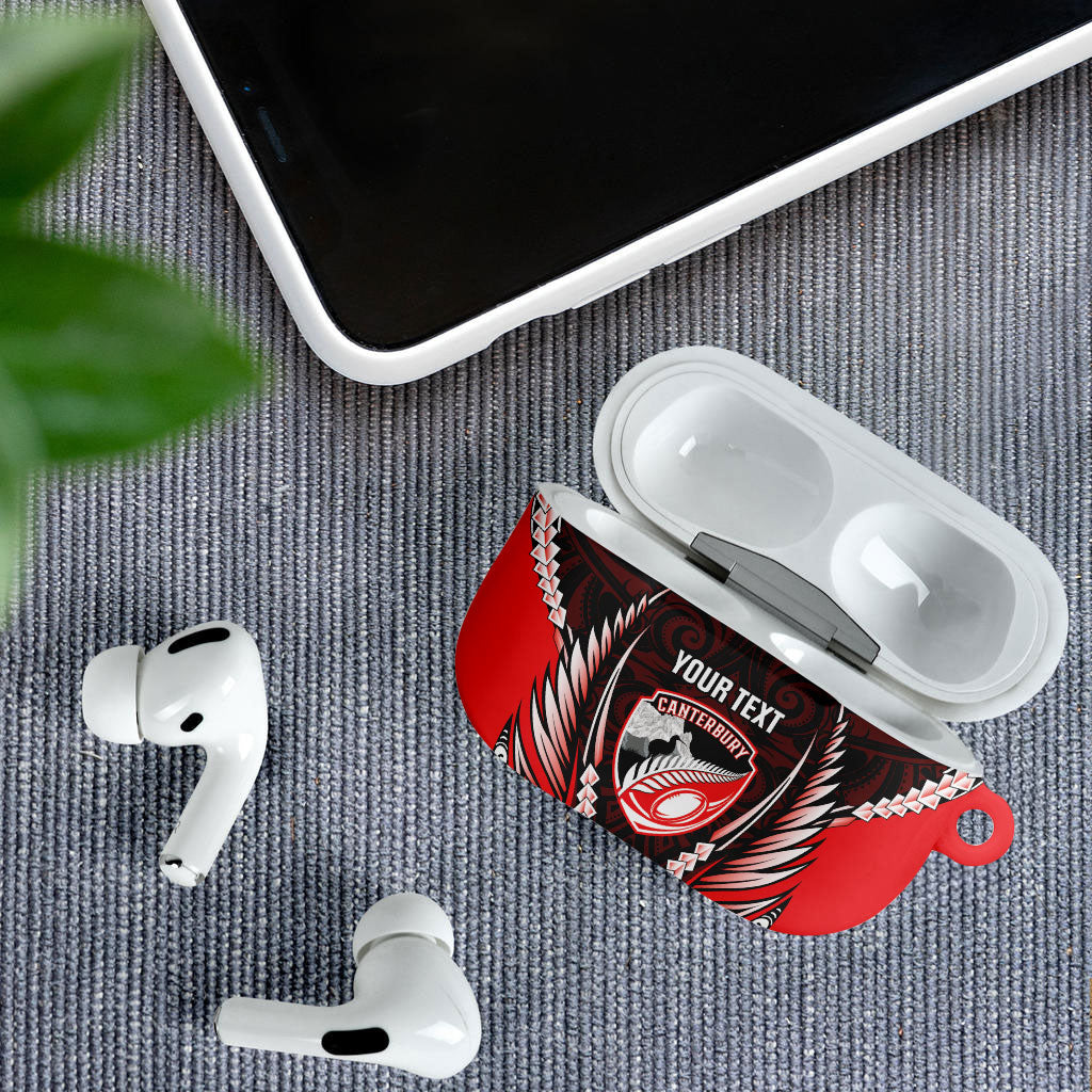 Canterbury 2026 Rugby Custom AirPods Case NZ Maori Silver Fern LT14 - Polynesian Pride