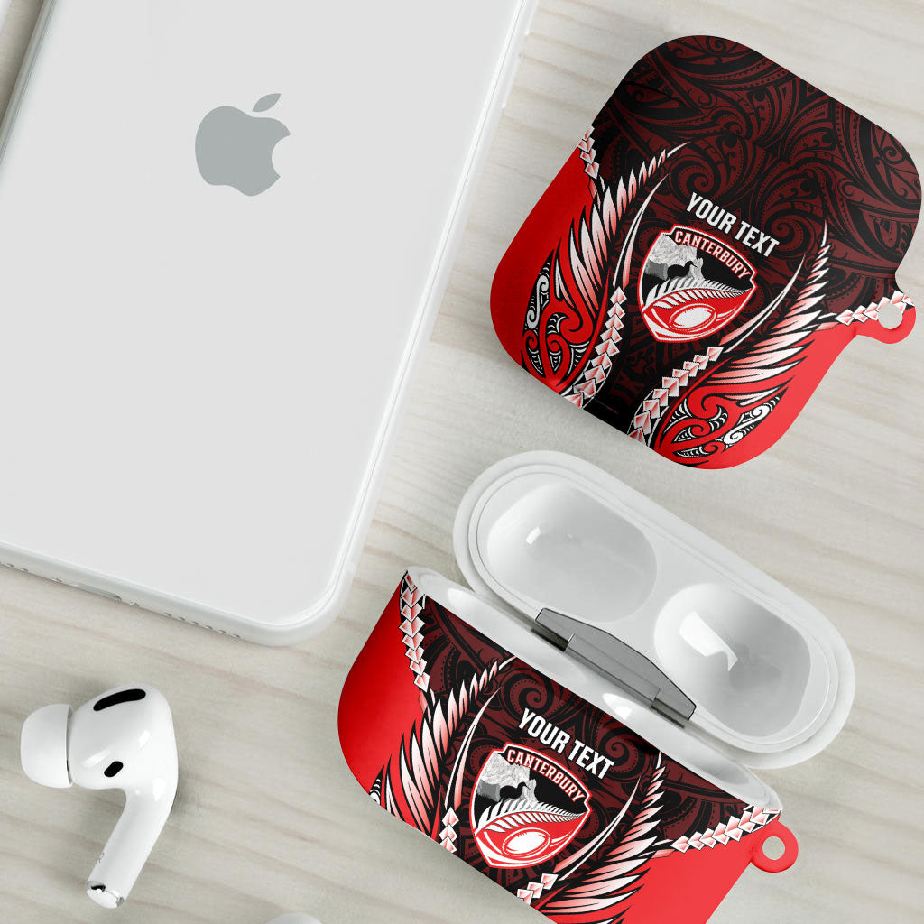 Canterbury 2026 Rugby Custom AirPods Case NZ Maori Silver Fern LT14 - Polynesian Pride