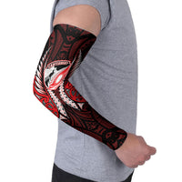 Canterbury 2026 Rugby Custom Arm Sleeves NZ Maori Silver Fern LT14 - Polynesian Pride