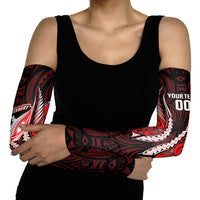 Canterbury 2026 Rugby Custom Arm Sleeves NZ Maori Silver Fern LT14 - Polynesian Pride