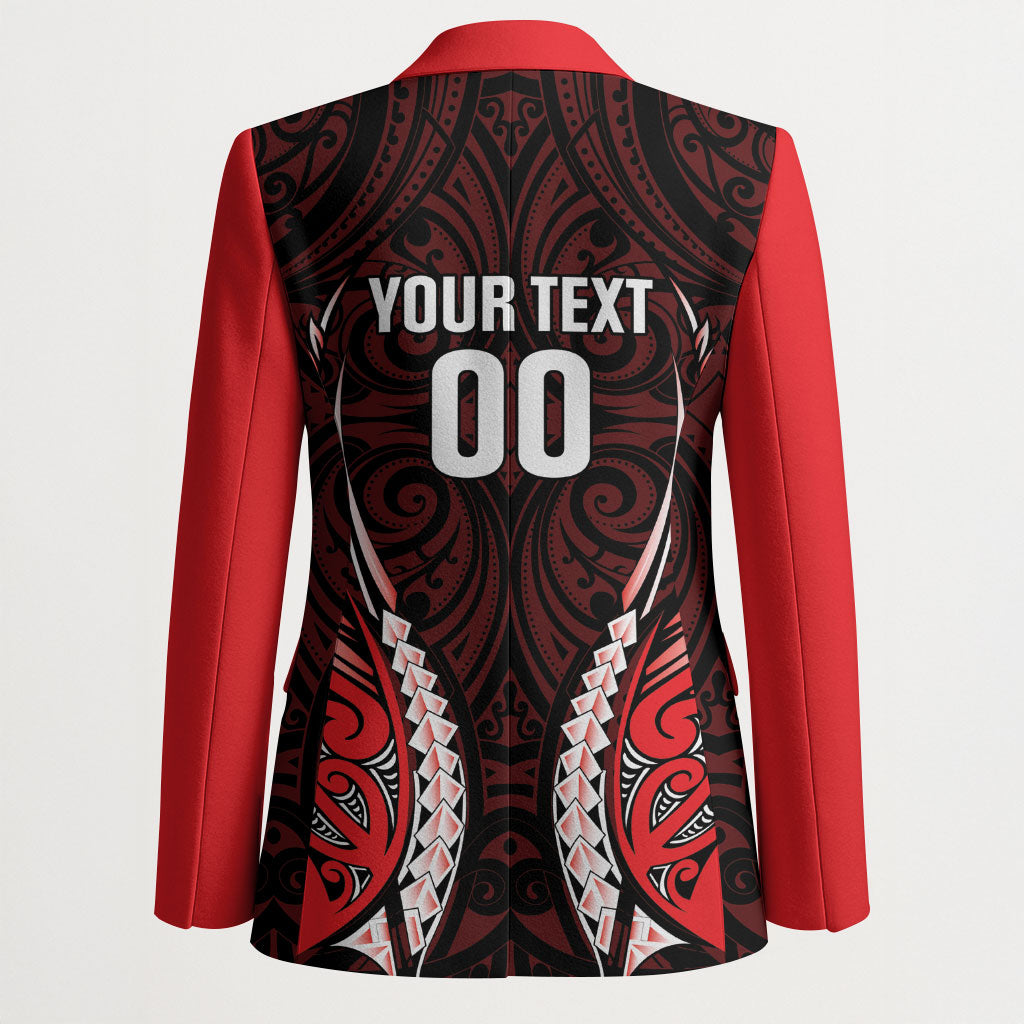 Canterbury 2026 Rugby Custom Blazer NZ Maori Silver Fern LT14 - Polynesian Pride