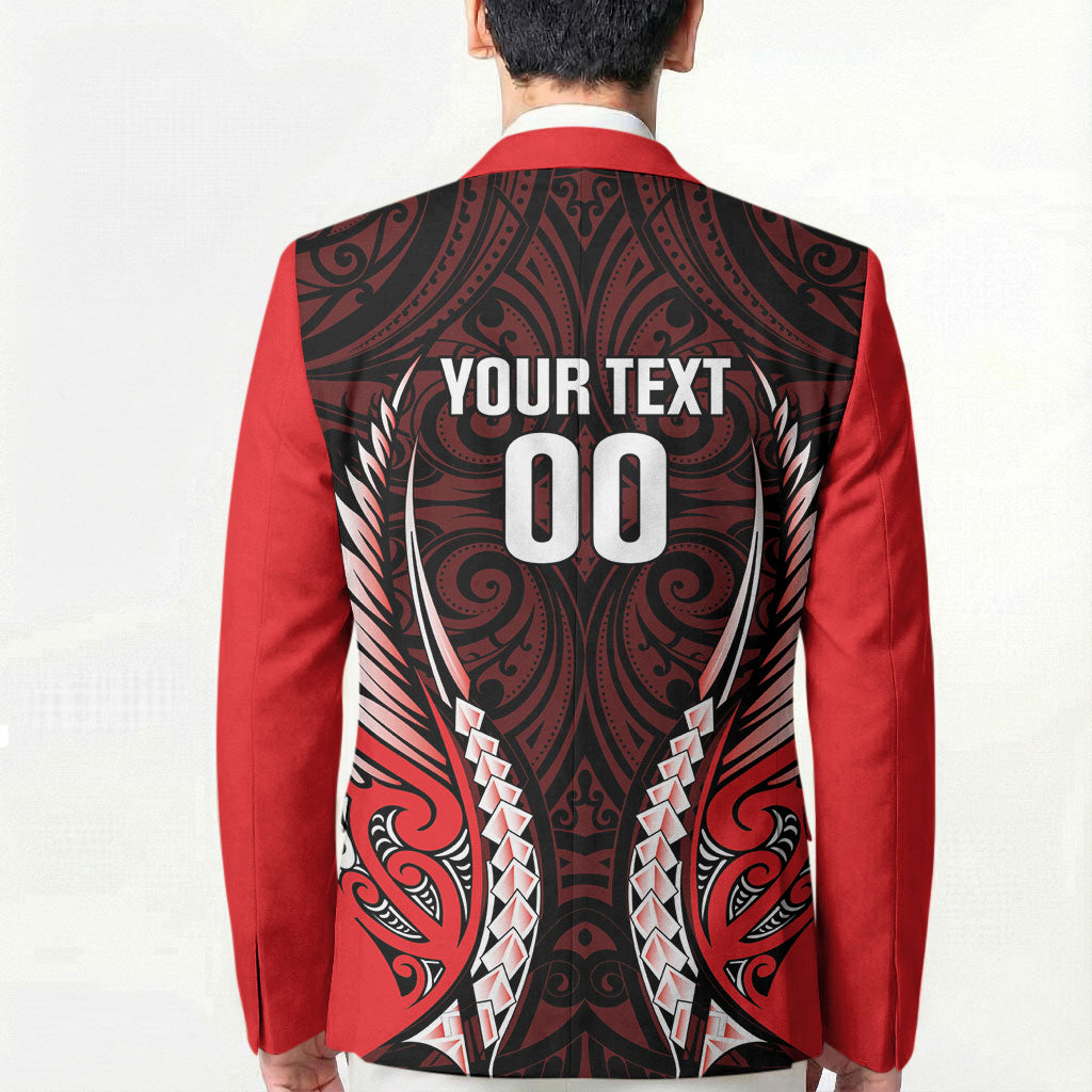 Canterbury 2026 Rugby Custom Blazer NZ Maori Silver Fern LT14 - Polynesian Pride