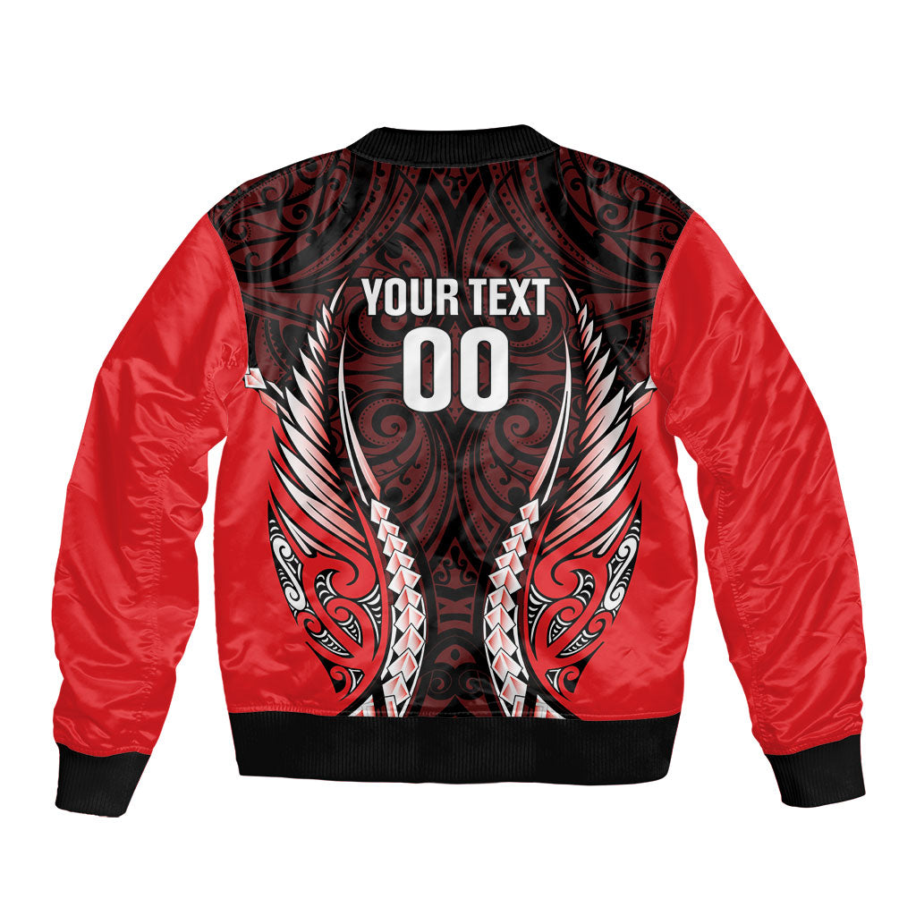 Canterbury 2026 Rugby Custom Bomber Jacket NZ Maori Silver Fern LT14 - Polynesian Pride