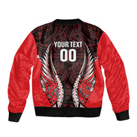 Canterbury 2026 Rugby Custom Bomber Jacket NZ Maori Silver Fern LT14 - Polynesian Pride