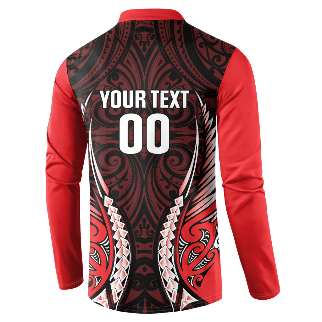 Canterbury 2026 Rugby Custom Button Sweatshirt NZ Maori Silver Fern LT14 - Polynesian Pride